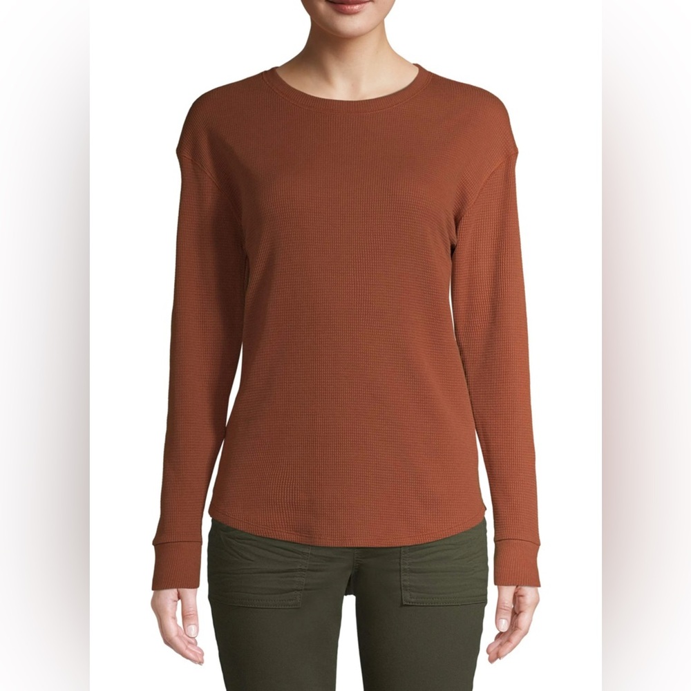 Time & Tru Rust colored Long Sleeve Women's Top
